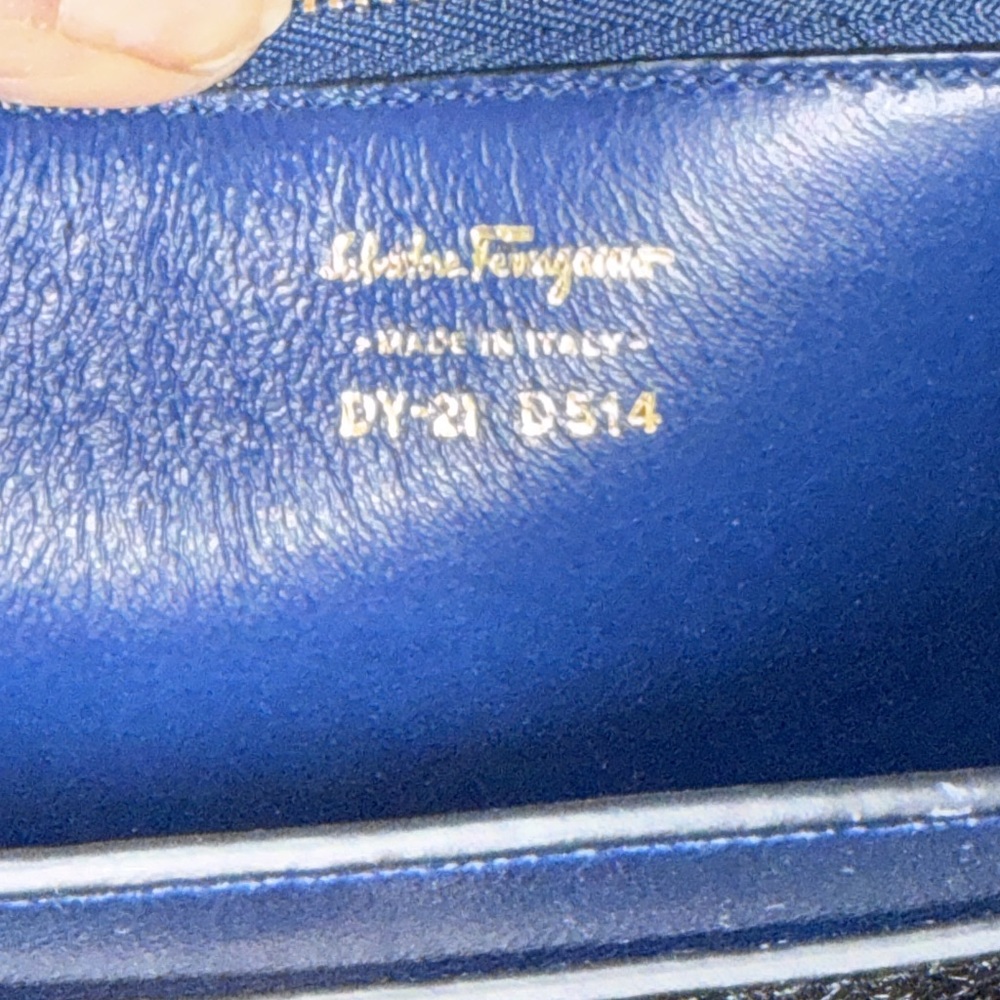Preloved Salv Ferragamo Marisol woven calf hair & suede hand bag 10.6”X8.25” - Picture 5 of 7